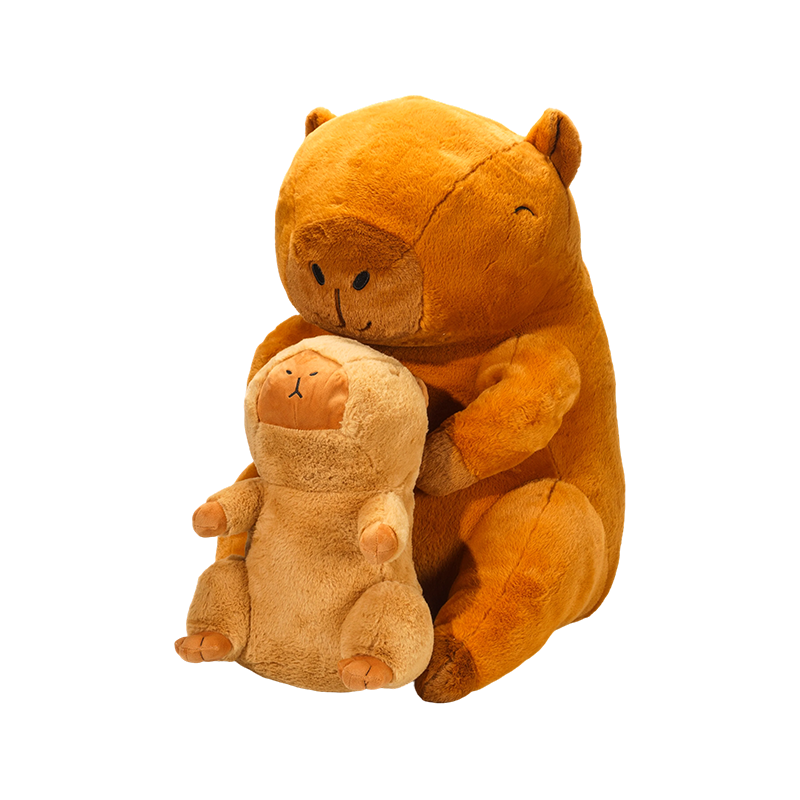 Kaibig-ibig na capybara plush toy sa iba't ibang laki