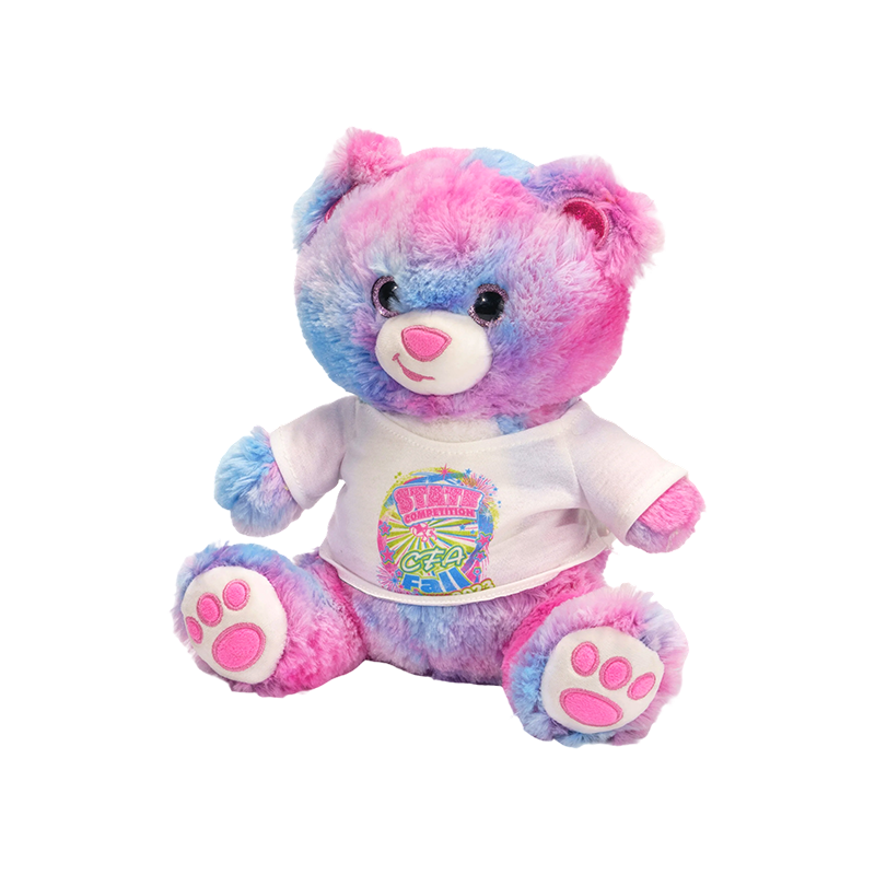 Malambot na pinalamanan na may kulay na rainbow classic na plush toy