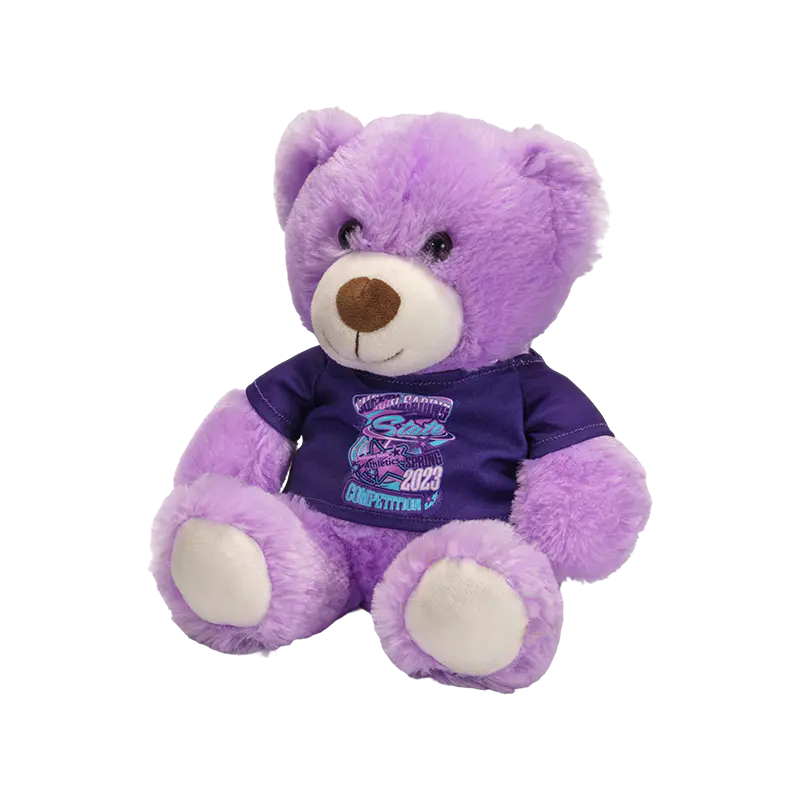 Kaibig-ibig na stuffed dressed purple bear plush toys