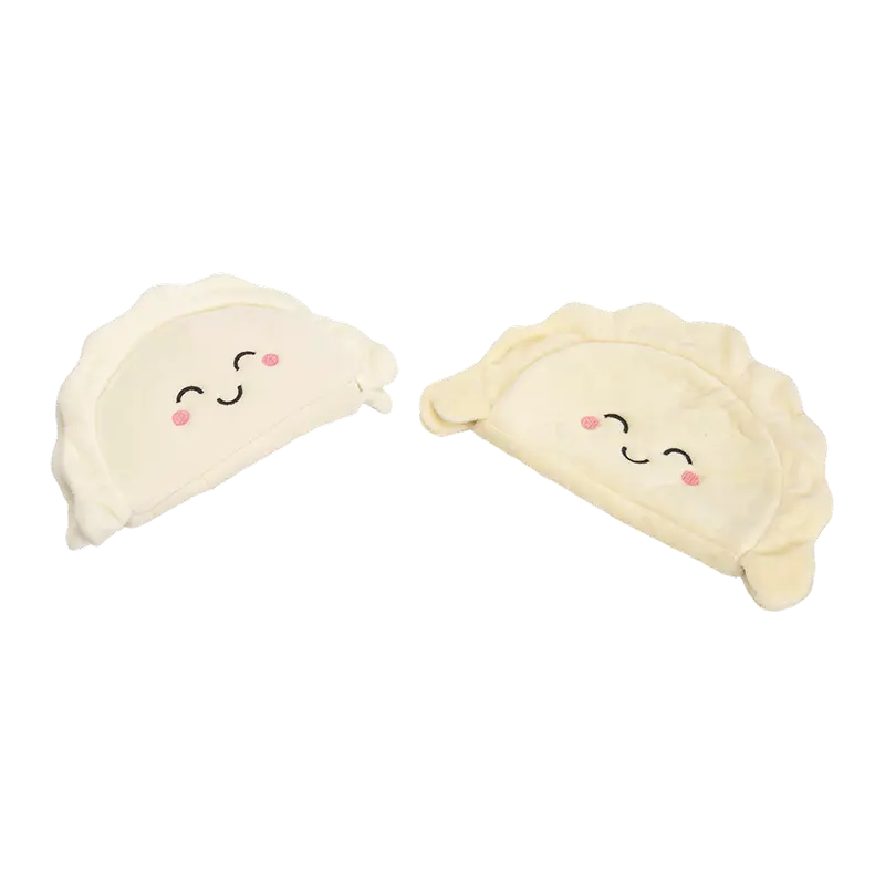 Nakangiting dumpling plush coin purse