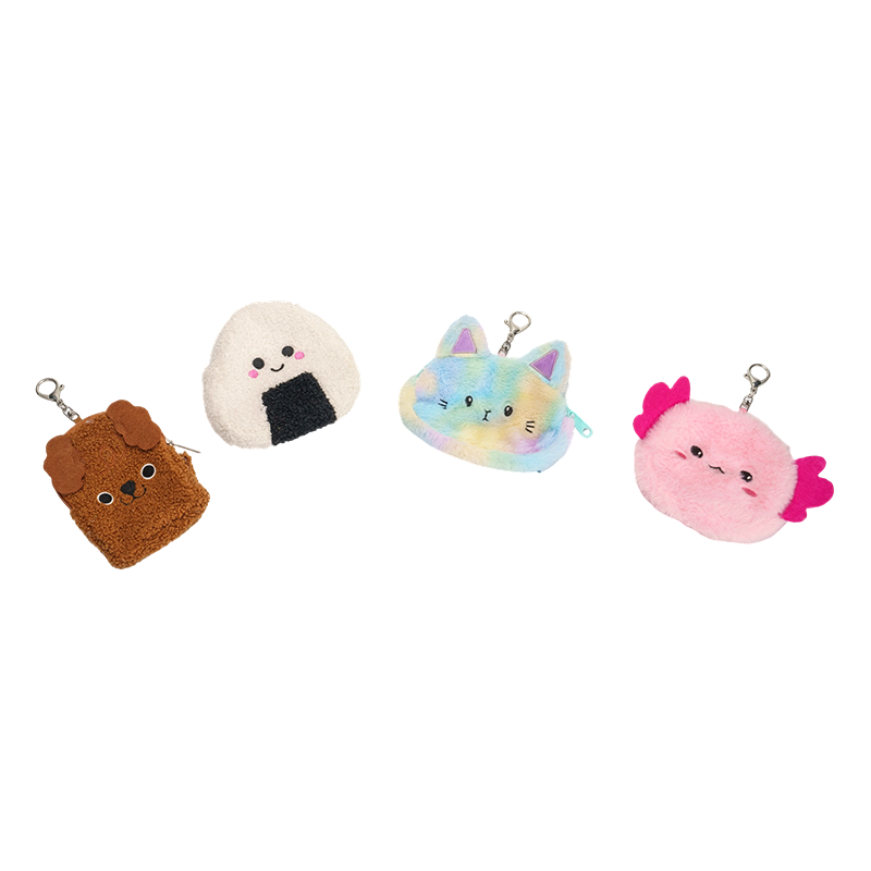 Treat at beastie fleecy coin purse