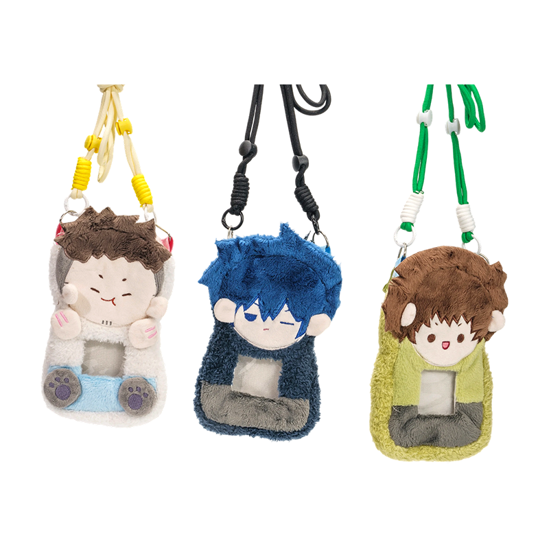 Iconic figure plush card holder