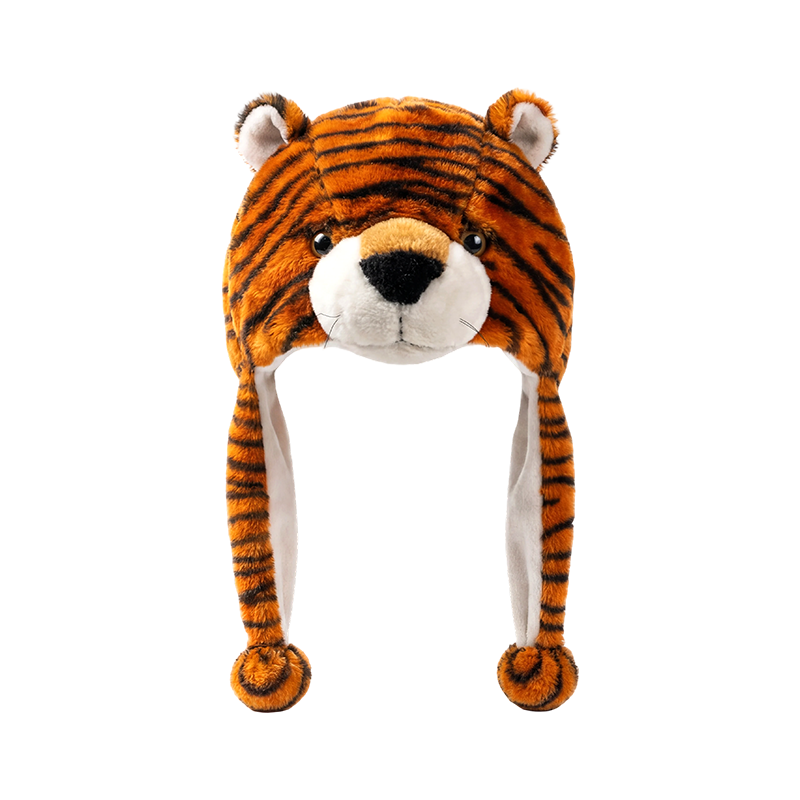 Tigre-stripe bear plush hat